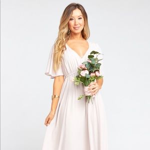 Emily Empire Maxi Dress - Show Me The Ring Crisp